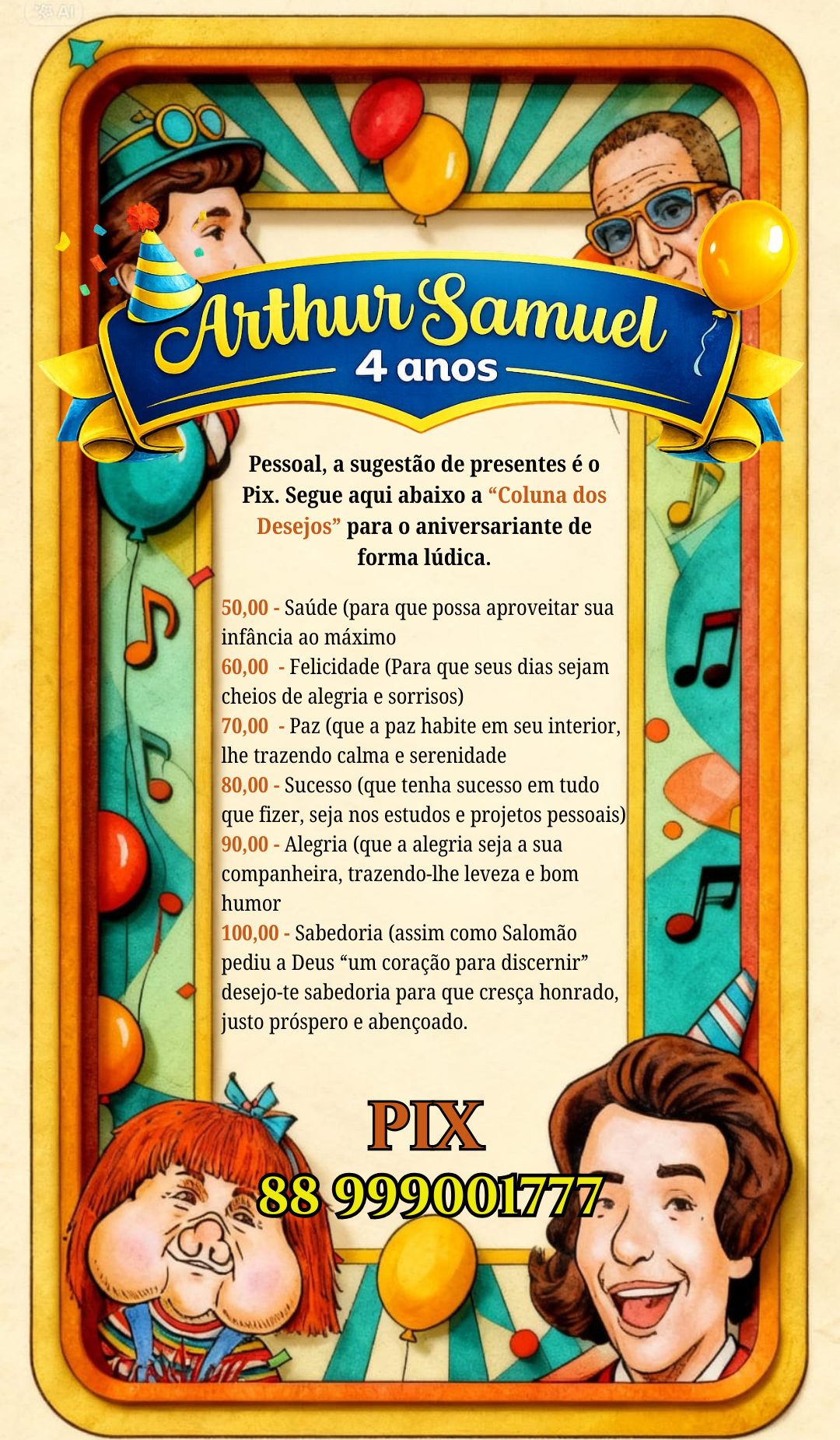 Sugestões de presente